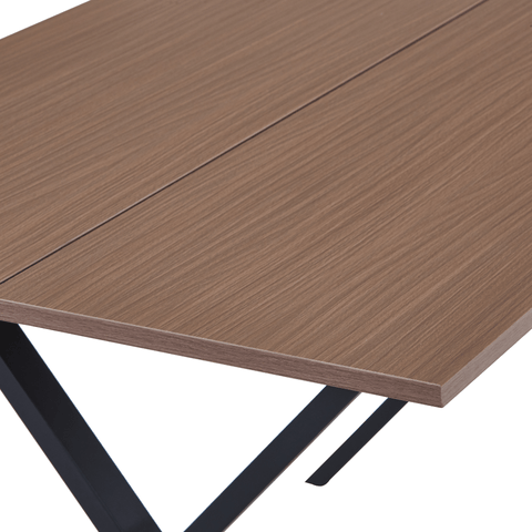 Marly spisebord i røget egetræsfiner 150x80x75 cm