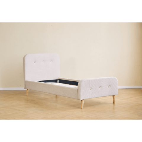 Christian sengeramme i beige 90x200 cm ekskl. sengelameller og madrasser