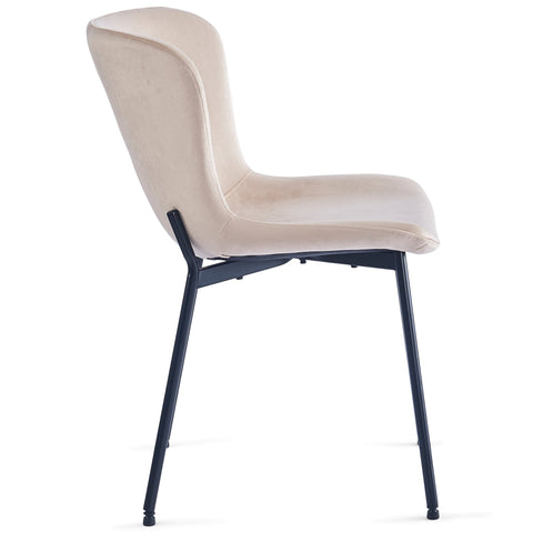 Adena spisebordsstol - Beige velour - Brudt emballage (OU12525)