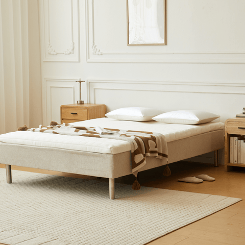Premium Aksel hvid topmadras i memoryskum 140x200x7 cm