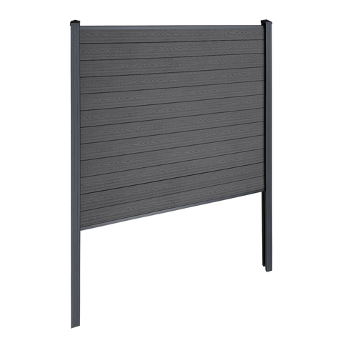 Finley komposithegn startmodul - H: 180 x L: 185 cm - Antracitgrå/sort