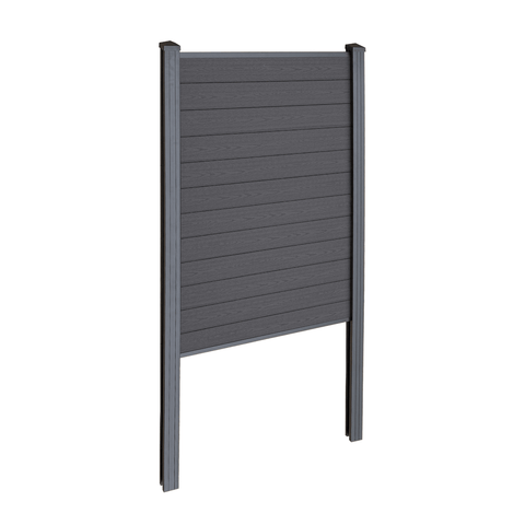 Finley komposithegn startmodul - H: 180 x L: 95 cm - Antracitgrå/sort