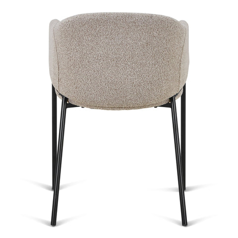 Carolina spisebordsstol i beige boucle. (OU13141) - Se produktbeskrivelse