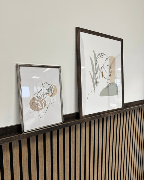 Premium akustikpanel i røget egetræsfiner 1200x520x18 mm