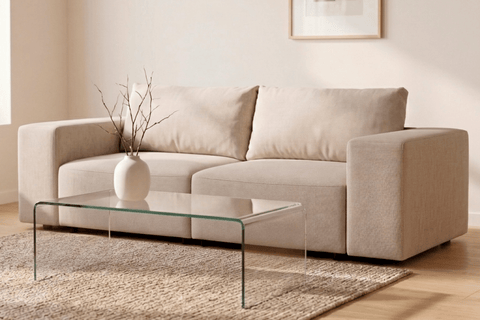 Noelle sovesofa i beige tekstil