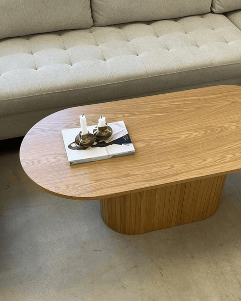Bobby - Oval sofabord 120x55x45 cm Eg
