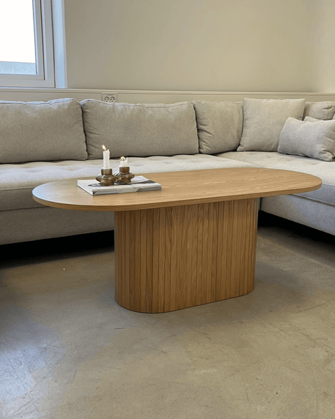 Bobby - Oval sofabord 120x55x45 cm Eg