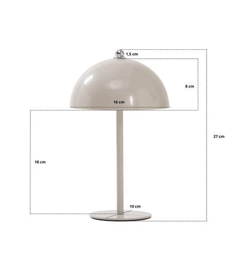 Bloom bordlampe Lyserød
