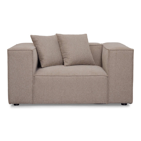 Hailey lænestol i sand L: 136 X D: 100 X H: 64 Cm