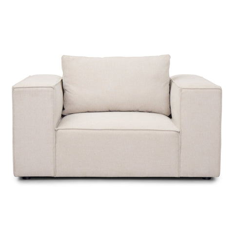 Hailey lænestol i beige L: 136 X D: 100 X H: 64 Cm