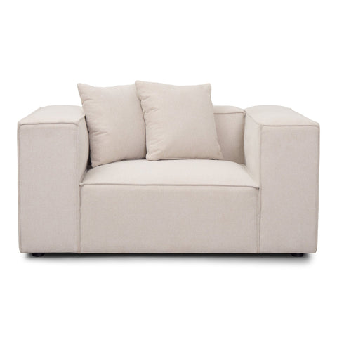 Hailey lænestol i beige L: 136 X D: 100 X H: 64 Cm