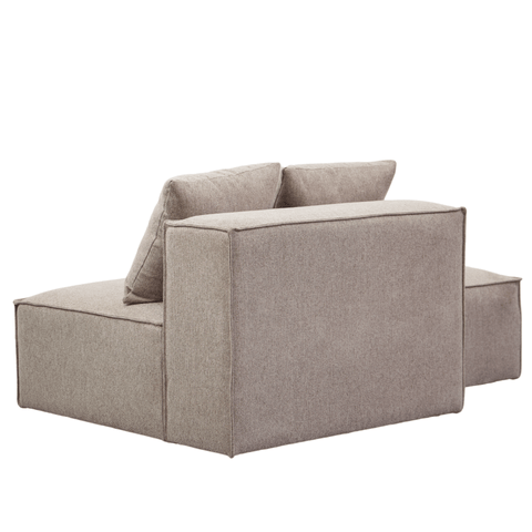 Hailey modul med halvt ryglæne venstrevendt i sand L:148 x D: 100 x H: 65 cm
