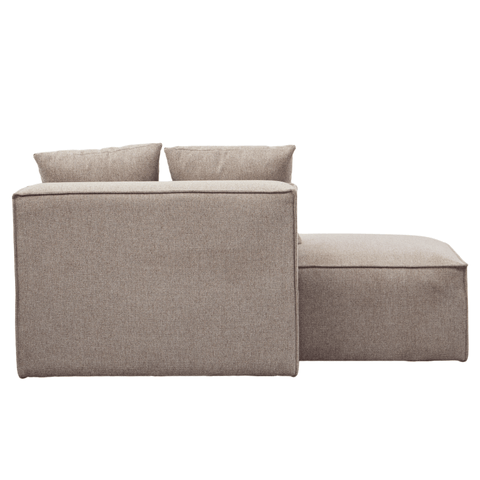 Hailey modul med halvt ryglæne venstrevendt i sand L:148 x D: 100 x H: 65 cm
