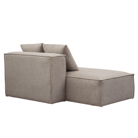 Hailey modul med halvt ryglæne venstrevendt i sand L:148 x D: 100 x H: 65 cm