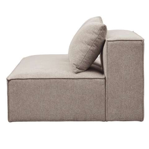 Hailey modul med halvt ryglæne venstrevendt i sand L:148 x D: 100 x H: 65 cm