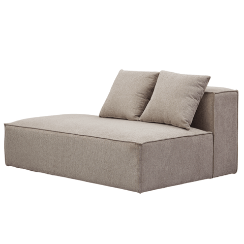 Hailey modul med halvt ryglæne venstrevendt i sand L:148 x D: 100 x H: 65 cm