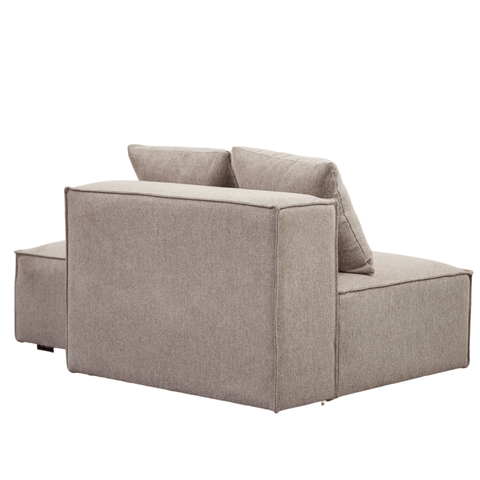 Hailey modul med halvt ryglæne højrevendt i sand L: 148 x D: 100 x H: 65 cm