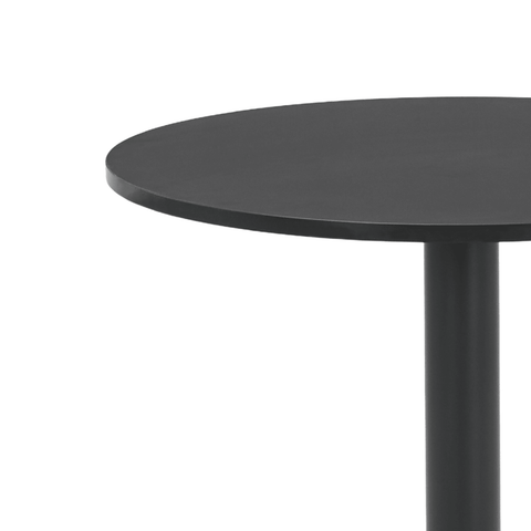 Lara sort rundt cafebord Ø70 cm