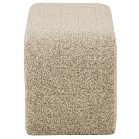 Lianna bænk i beige boucle 95x40x44 cm