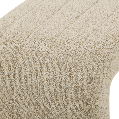 Lianna bænk i beige boucle 95x40x44 cm