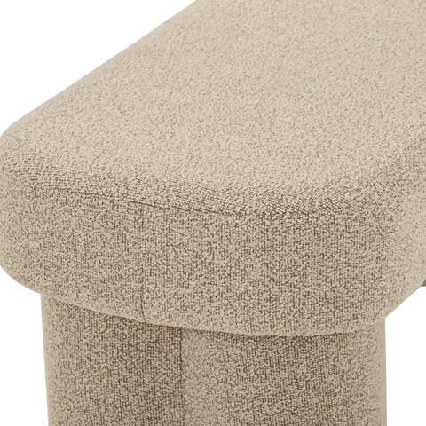 Linea bænk beige Boucle 100x42x44 cm