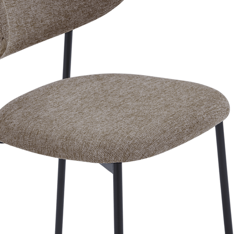 Lucinda Spisebordsstol - sand tekstil