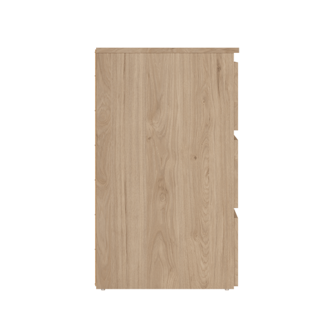 Maise kommode  H:70 x B:70 x D:41 cm med 3 skuffer i egelook