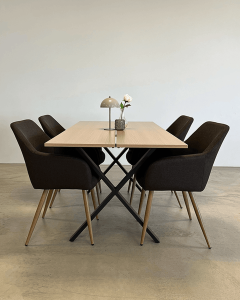 Marly spisebord i egetræsfiner 150x80x75 cm