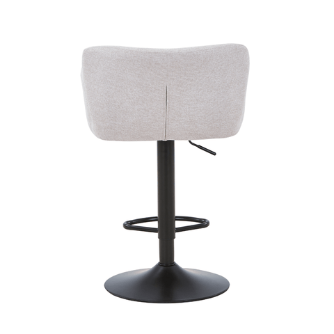 Melody Barstol - beige tekstil med justerbar højde og drejefunktion