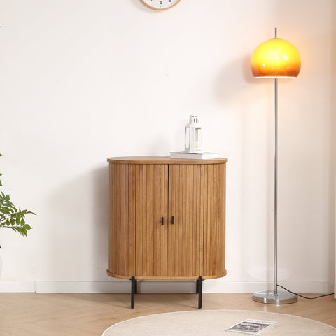 Florence jalousi skab med lameller i eg 70x40x85 cm