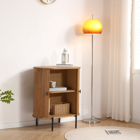 Florence jalousi skab med lameller i eg 70x40x85 cm