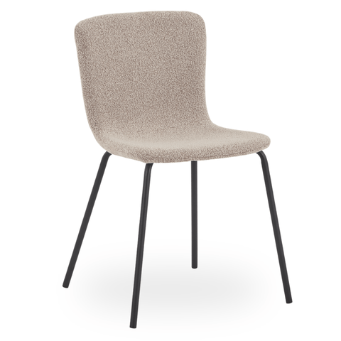 Miley spisebordsstol i beige boucle