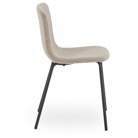 Miley spisebordsstol i beige boucle