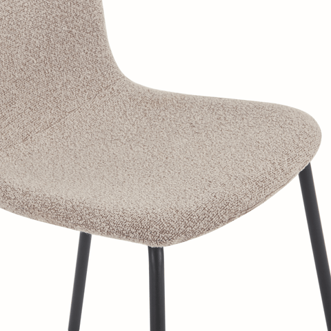 Miley spisebordsstol i beige boucle