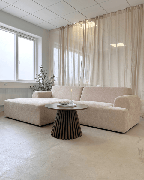 Arianna chaiselong sofa cream - Højrevendt