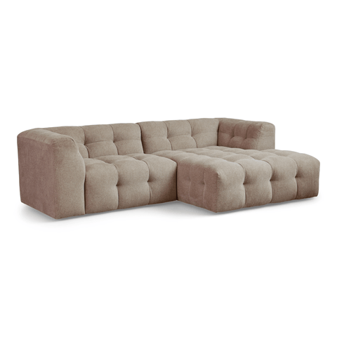 Poppy chaiselong bubble sofa sand - højrevendt