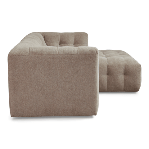 Poppy chaiselong bubble sofa sand - højrevendt