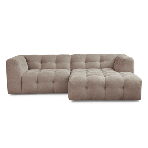 Poppy chaiselong bubble sofa sand - højrevendt