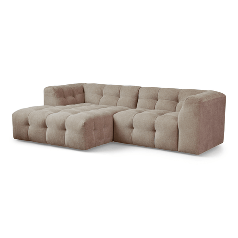 Poppy chaiselong bubble sofa sand - venstrevendt