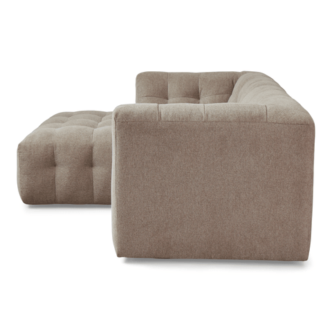 Poppy chaiselong bubble sofa sand - venstrevendt