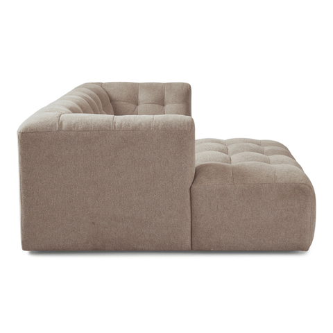 Poppy chaiselong bubble sofa sand - venstrevendt