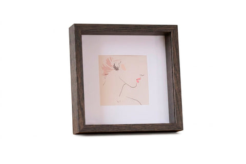 Salma dyb billedramme røget eg 25x25 cm
