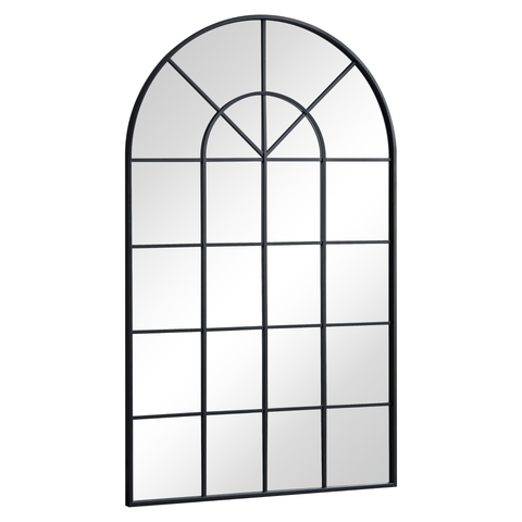 Sandra - New yorker spejl med buning sort 110x65 cm