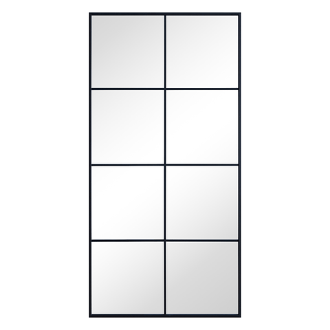 Savannah New yorker spejl sort 120x60 cm