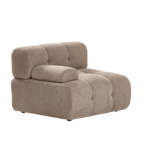 Lilie venstre modul i sand - L: 95 x D: 95 x H: 64 cm