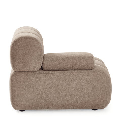 Lilie venstre modul i sand - L: 95 x D: 95 x H: 64 cm
