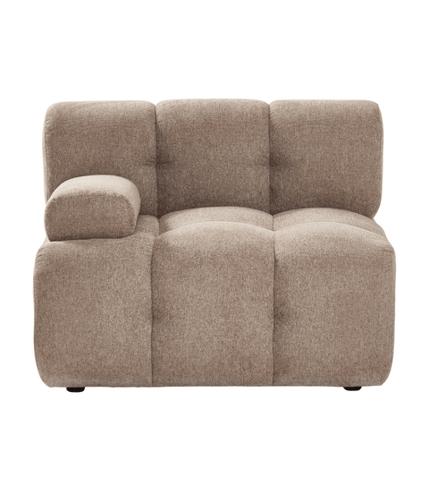 Lilie venstre modul i sand - L: 95 x D: 95 x H: 64 cm