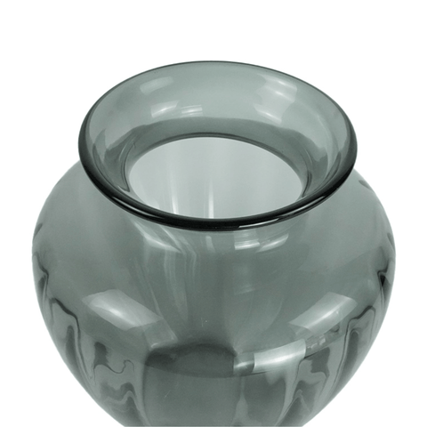 Bati glas vase i grå 27 cm