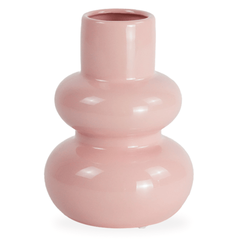 Bliss keramik vase lyserød 19,5 cm