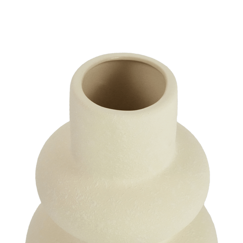 Bliss keramik vase sand 19,5 cm